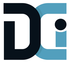 Stylized black and blue logo featuring the letters "DCi," with the "D" in black, the "C" in blue, and a blue lowercase "i" inside the "C," embodying modern elegance for Debt Collectors International.